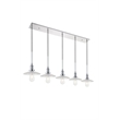 Living District Waltz 5 Light Chrome Pendant