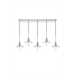 Living District Waltz 5 Light Chrome Pendant