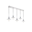 Living District Waltz 5 Light Chrome Pendant