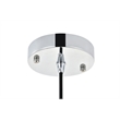 Living District Waltz 1 Light Chrome Pendant