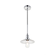 Living District Waltz 1 Light Chrome Pendant