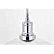 Living District Waltz 1 Light Chrome Pendant