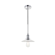 Living District Waltz 1 Light Chrome Pendant