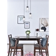 Living District Auspice 3 Light Chrome Pendant