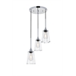 Living District Auspice 3 Light Chrome Pendant