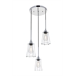 Living District Auspice 3 Light Chrome Pendant