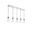 Living District Auspice 5 Light Chrome Pendant