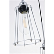 Living District Auspice 5 Light Chrome Pendant