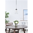 Living District Auspice 1 Light Chrome Pendant