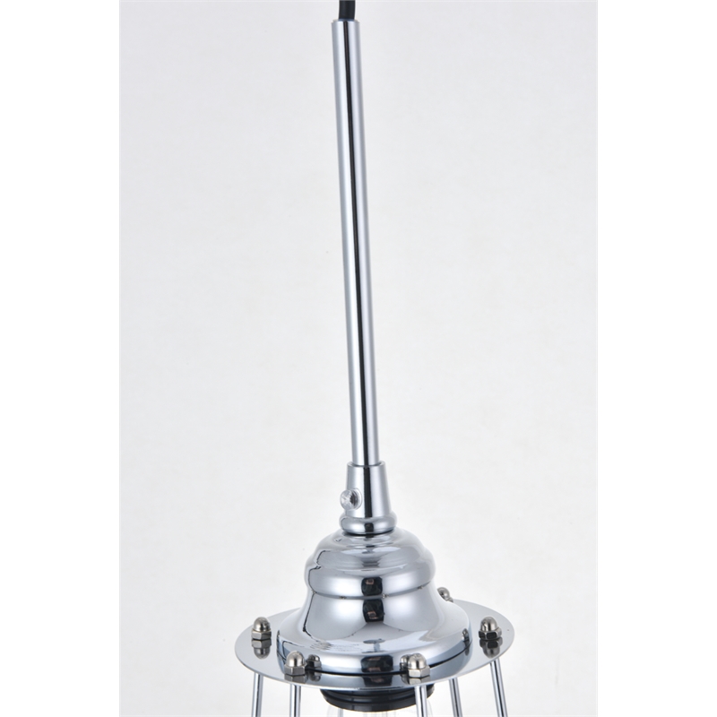 Living District Auspice 1 Light Chrome Pendant