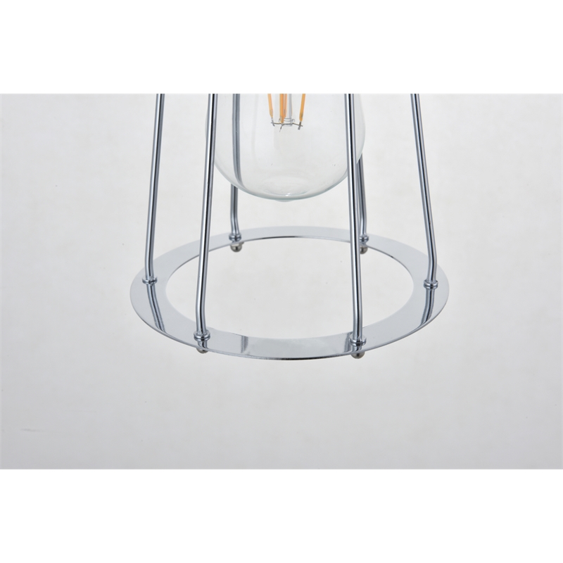 Living District Auspice 1 Light Chrome Pendant