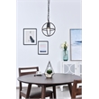 Living District Octavia 1 Light Dark Brown Pendant