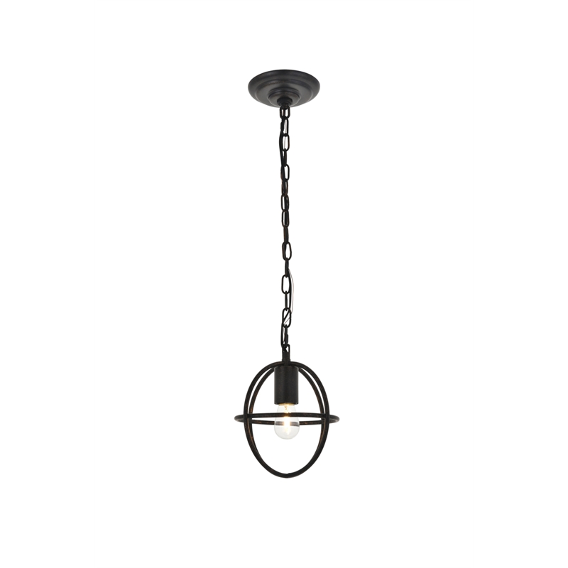 Living District Octavia 1 Light Dark Brown Pendant