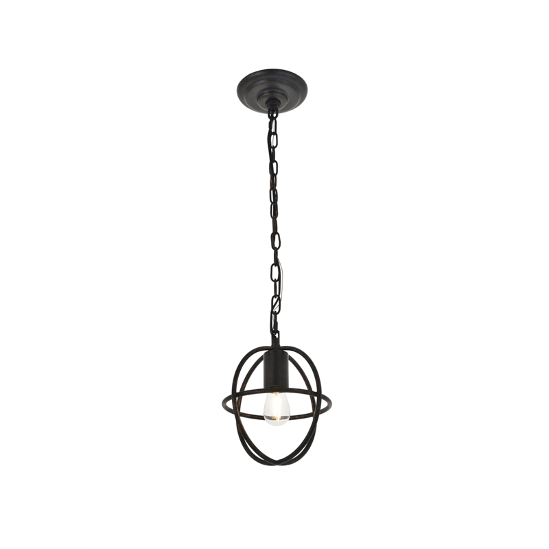 Living District Octavia 1 Light Dark Brown Pendant