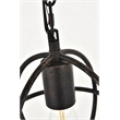 Living District Octavia 1 Light Dark Brown Pendant