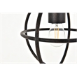 Living District Octavia 1 Light Dark Brown Pendant