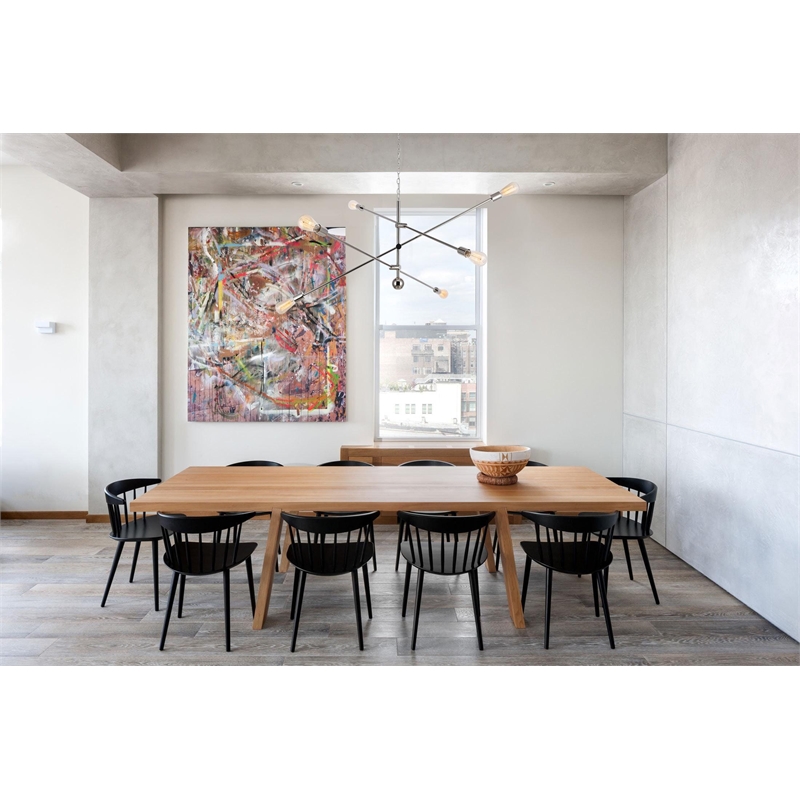 Living District Axel 6 Lights Polished Nickel Pendant