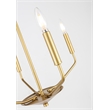 Living District Enzo 4 Light Brass Pendant