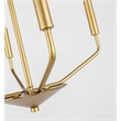 Living District Enzo 4 Light Brass Pendant