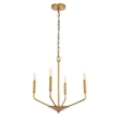 Living District Enzo 4 Light Brass Pendant