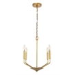 Living District Enzo 4 Light Brass Pendant