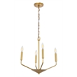 Living District Enzo 4 Light Brass Pendant