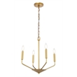 Living District Enzo 4 Light Brass Pendant