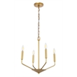 Living District Enzo 4 Light Brass Pendant