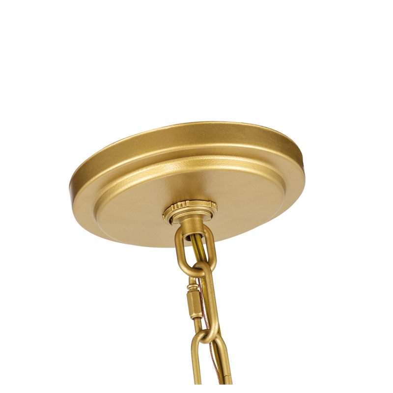 Living District Enzo 4 Light Brass Pendant