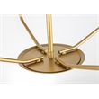Living District Enzo 4 Light Brass Pendant