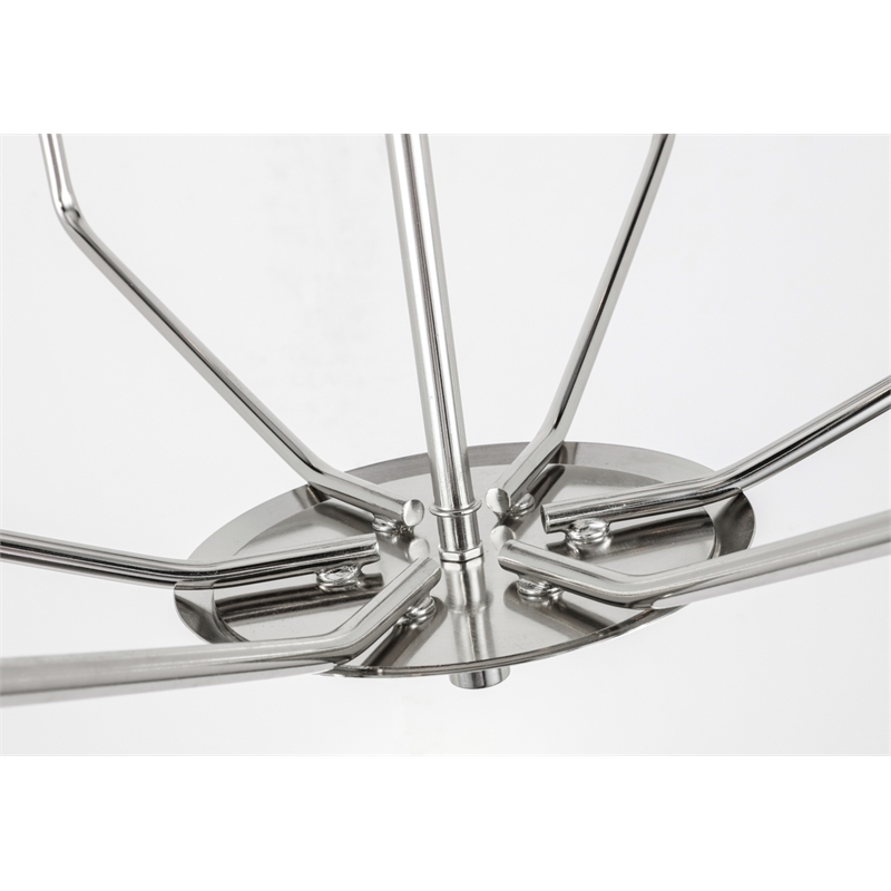 Living District Enzo 6 Light Chrome Pendant