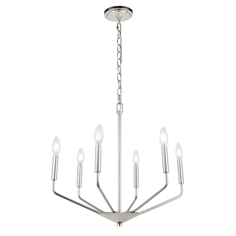 Living District Enzo 6 Light Chrome Pendant