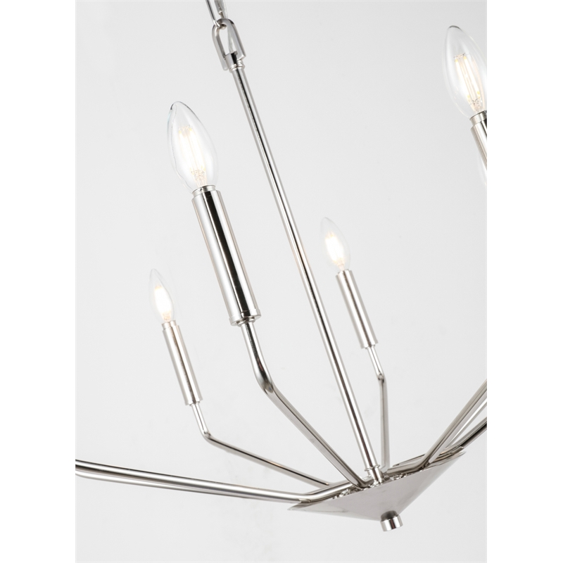 Living District Enzo 8 Light Chrome Pendant