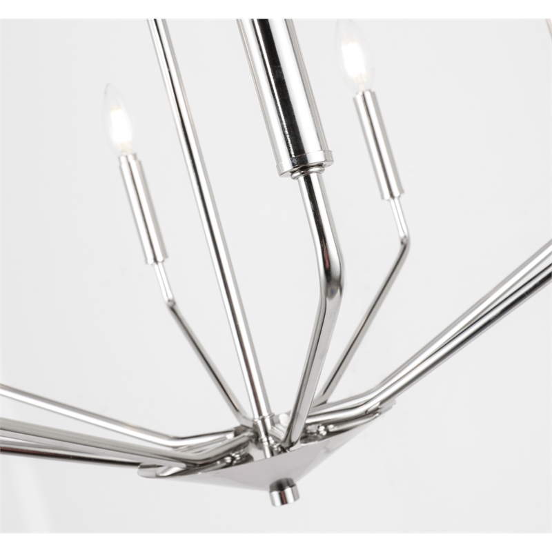 Living District Enzo 8 Light Chrome Pendant