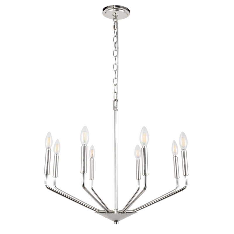 Living District Enzo 8 Light Chrome Pendant