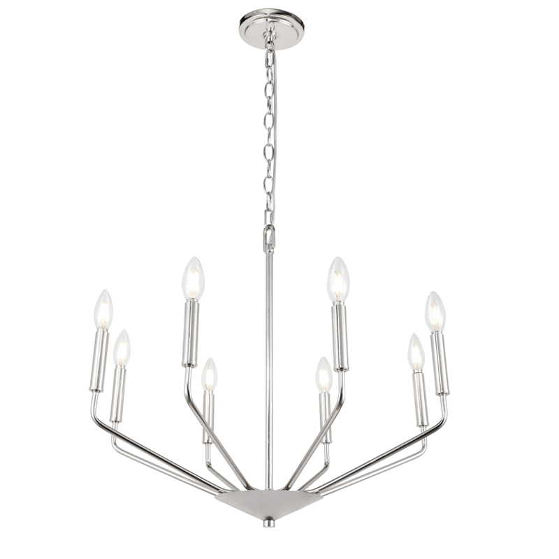 Living District Enzo 8 Light Chrome Pendant