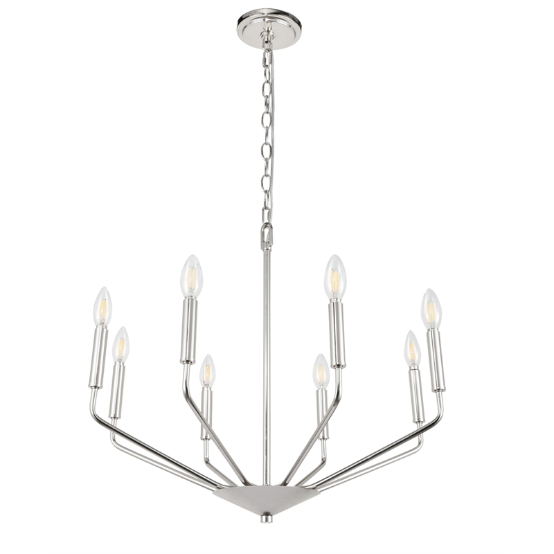 Living District Enzo 8 Light Chrome Pendant