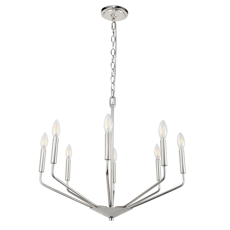 Living District Enzo 8 Light Chrome Pendant