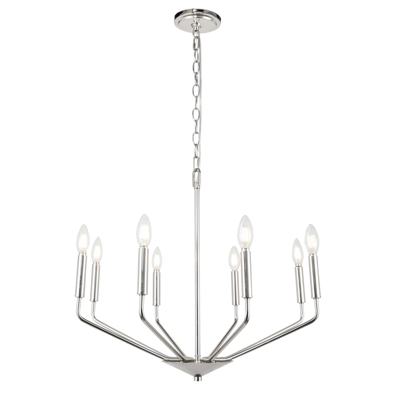 Living District Enzo 8 Light Chrome Pendant