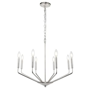 Living District Enzo 8 Light Chrome Pendant