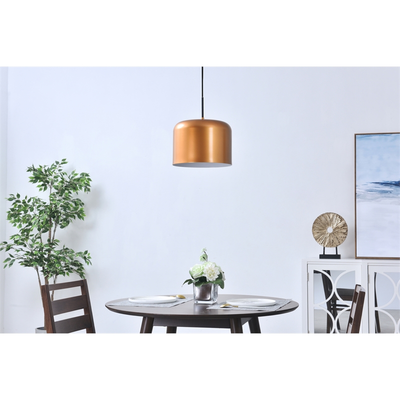 Living District Etude 1 Light Satin Gold Pendant
