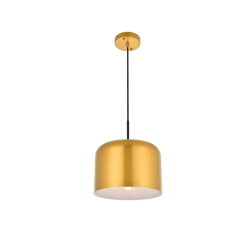 Living District Etude 1 Light Satin Gold Pendant