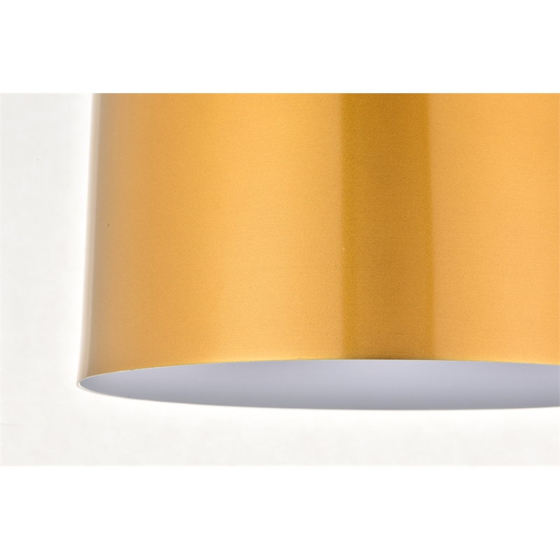 Living District Etude 1 Light Satin Gold Pendant