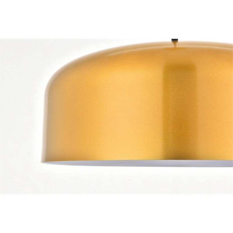 Living District Etude 1 Light Satin Gold Pendant