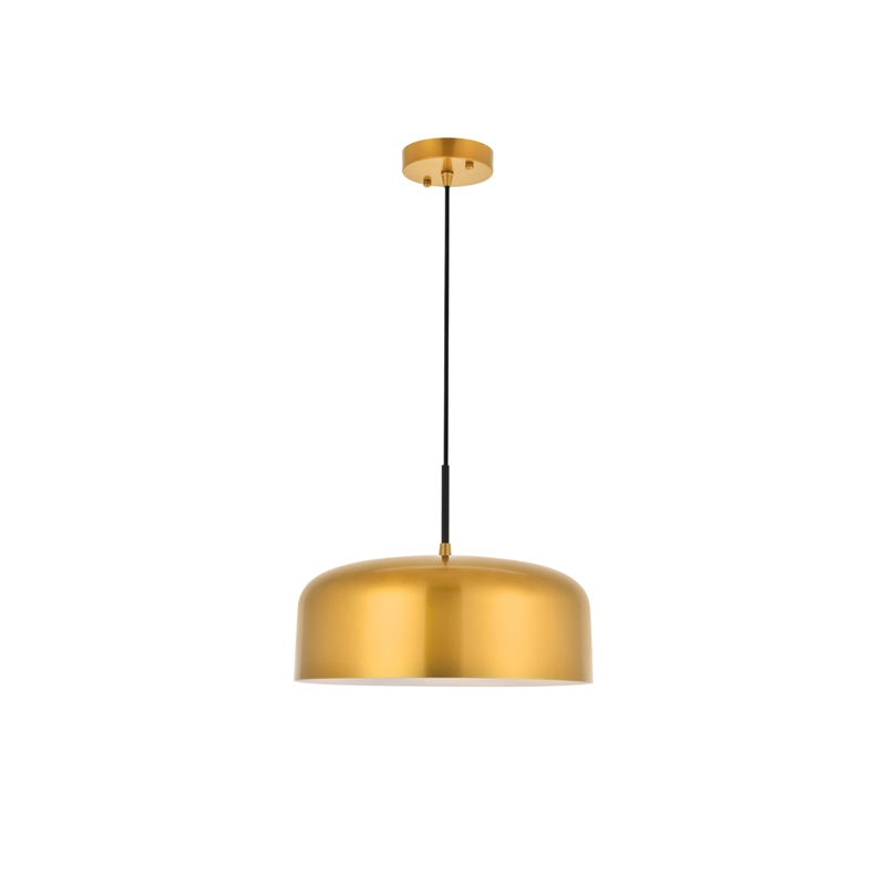 Living District Etude 1 Light Satin Gold Pendant