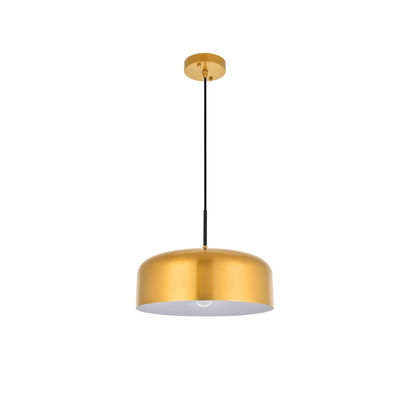 Living District Etude 1 Light Satin Gold Pendant