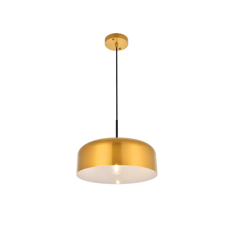 Living District Etude 1 Light Satin Gold Pendant