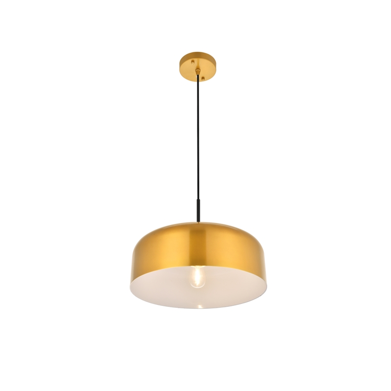 Living District Etude 1 Light Satin Gold Pendant