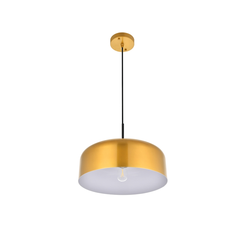 Living District Etude 1 Light Satin Gold Pendant