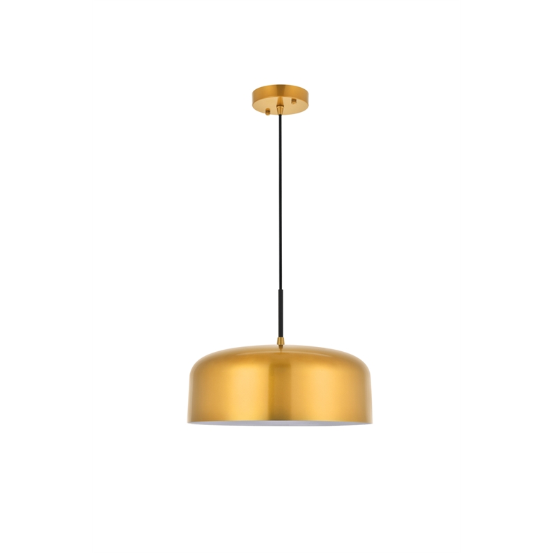 Living District Etude 1 Light Satin Gold Pendant